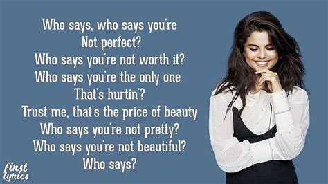 Selena Gomez song lyrics